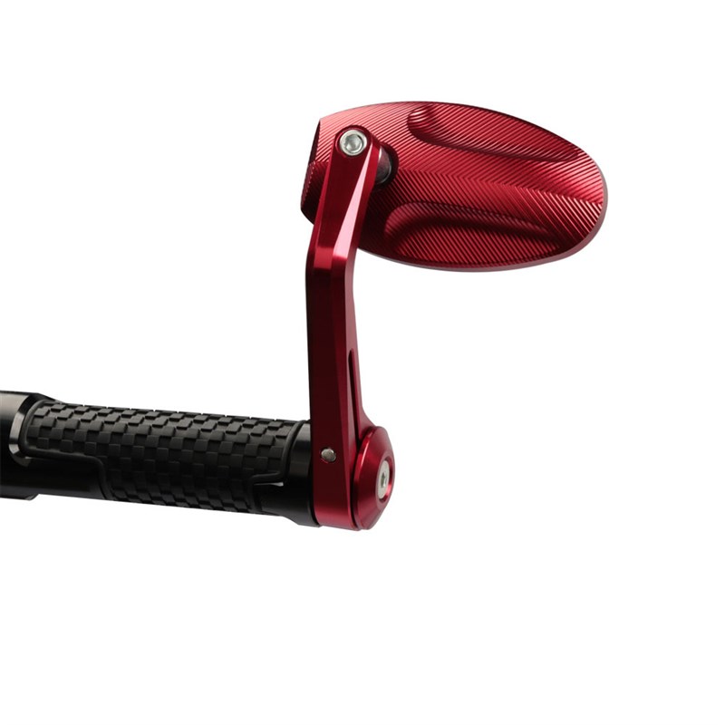 适用摩托车后视镜电动车改装倒车镜助力车手车把镜22mm全铝手把镜