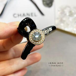 一对2个装/整颗大钻迷你抓夹公主头对夹小号浏海碎抓夹编发侧边夹