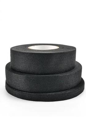 海斯迪克HKT-112黑色绒布胶带汽车线束胶布电工手撕耐磨耐高温防