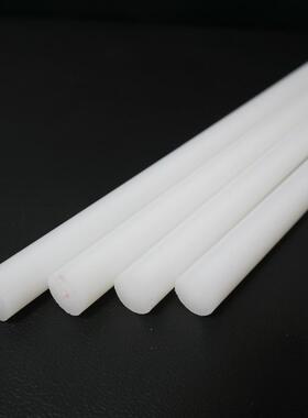 极速白色PA66尼龙棒料pp塑料棒材圆柱实心硬质耐磨呢绒聚丙烯pp棒