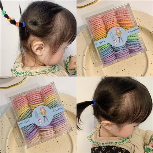 女孩扎发小号不伤发橡皮筋女童发圈网红儿童橡皮筋髪圈婴儿发圈宝