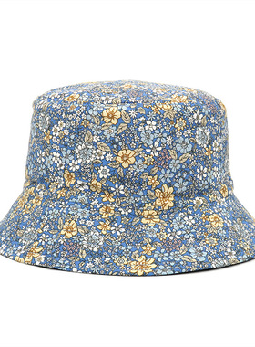 新品Reversible Bucket-Hats Floral Print Sunscreen Men Women