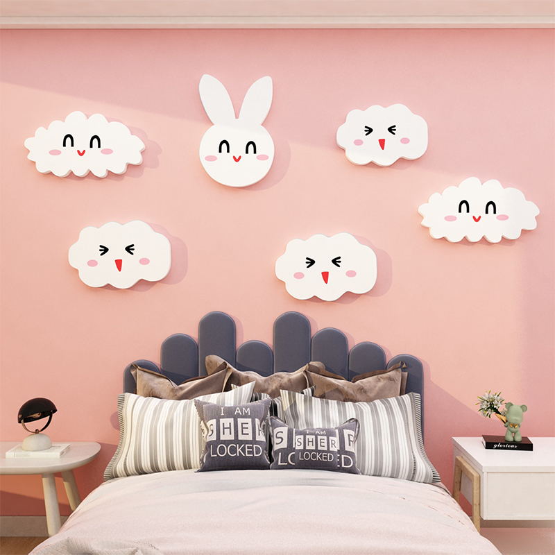 网红电视背景墙面装饰品挂件自黏贴纸2022新款客厅沙发壁画3d立体图片