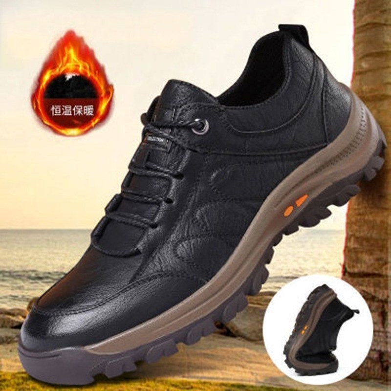 2021 Casual Men Leather Shoes Quality Mens Sneakers Des