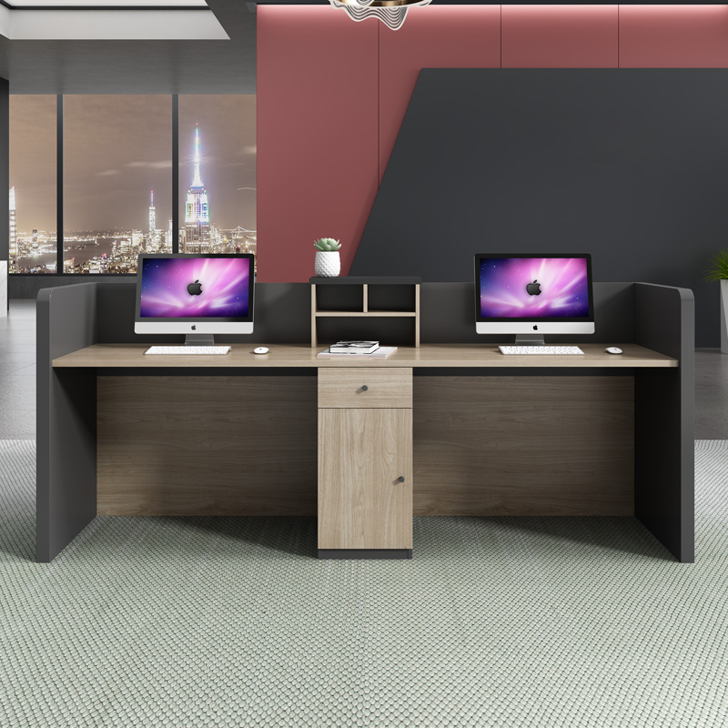 福州办公家具板式时尚前台接待会客台收银电脑桌迎宾柜台现代商用