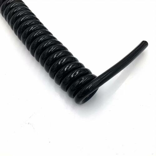 极速弹簧线螺旋电线2芯3芯4芯5芯PU弹力伸缩线缆国标铜芯电缆电源