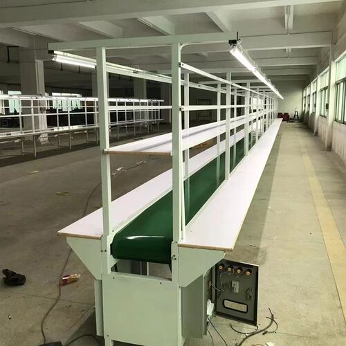 极速自动化流水线防静电工作台带灯皮带输送机生产装配工作桌铝型
