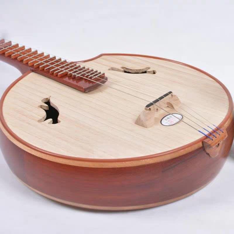 l半度木中阮童中阮专业初学门特制红贝雕小儿阮中阮大阮厂家直入