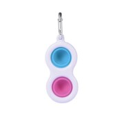 Dimple Finger Silicone Keychain Simple Bubble