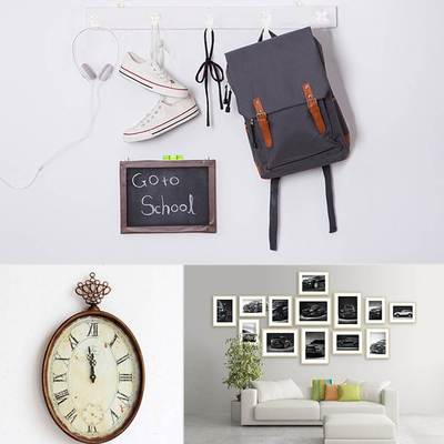 Wall Picture Hooks Heavy Frame Strong Nail Fixing Kit Nail H