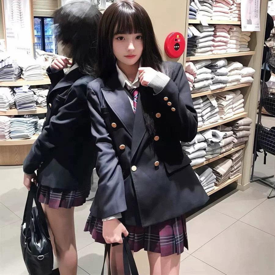 原创正版jk秋冬学院制服西服外套