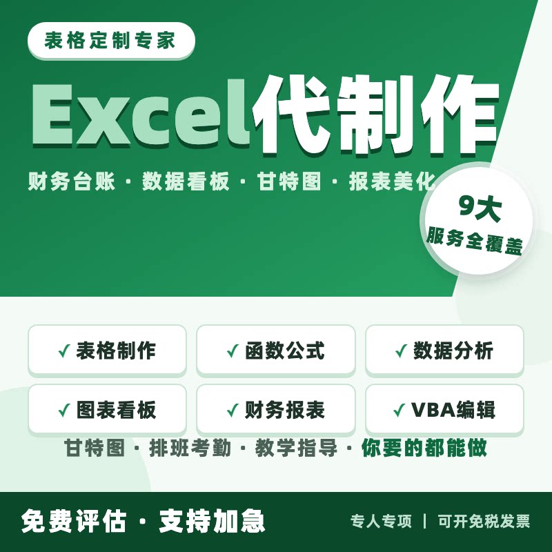 帮忙excel表格代做制作图表vba宏定制设计函数据处理统计分析整理