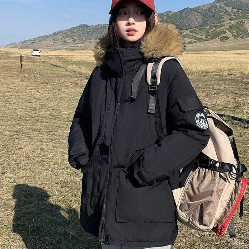 E9032欧美情侣派克服羽绒棉棉衣/棉服