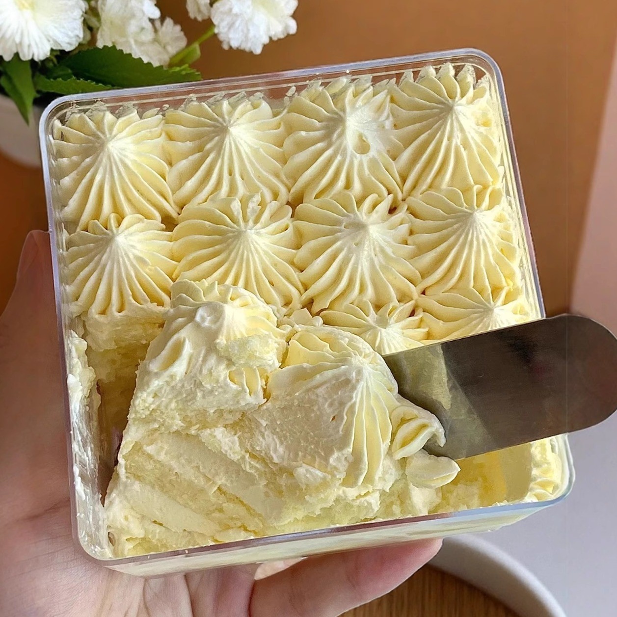 手作白脱奶油蛋糕无蔗糖甜品生日裱花老式糕点硬奶油办公室零食品