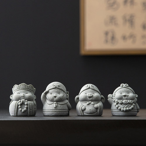 中国风西游记师徒四人桌面人物文创小摆件造景装饰工艺品创意礼品