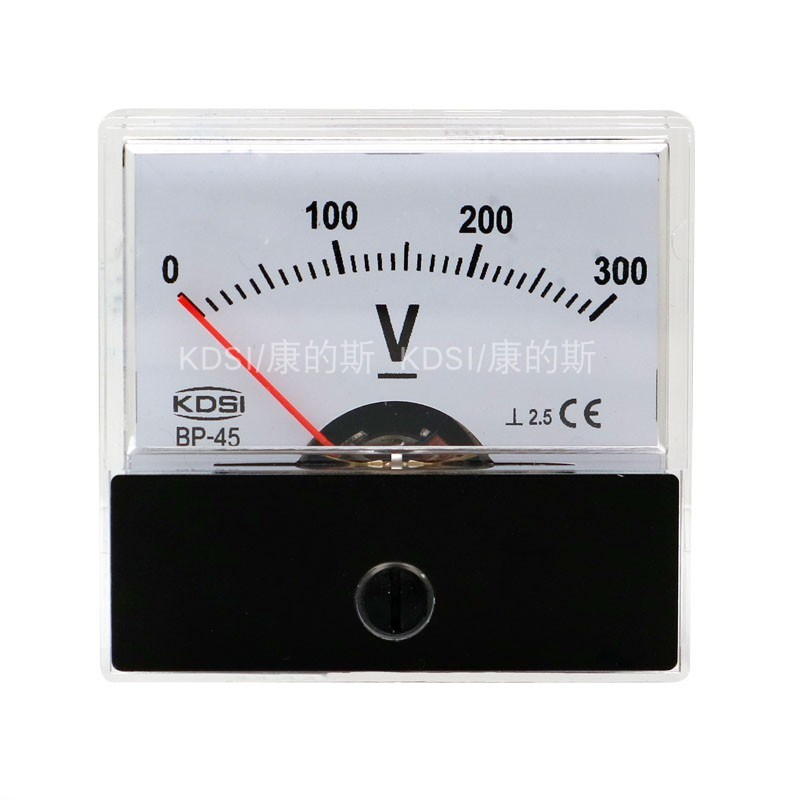 供应 指针式直流电压表BP-45 DC300V性能稳定 0-300V电压测量仪表
