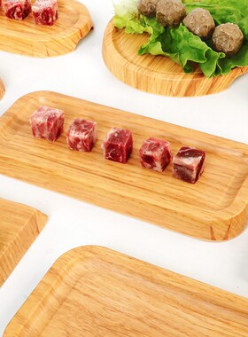 密胺餐具韩式火锅烤肉盘子餐厅饭店意境菜盘特色肥牛羊肉平盘商用