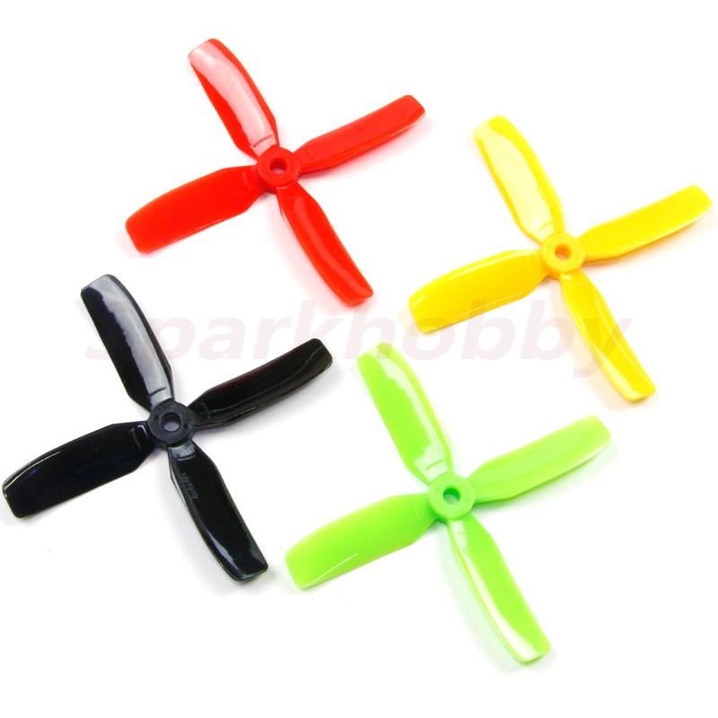 KINGKONG四叶4040正反桨4寸小四轴螺旋桨叶DIY固定翼航模飞机20支