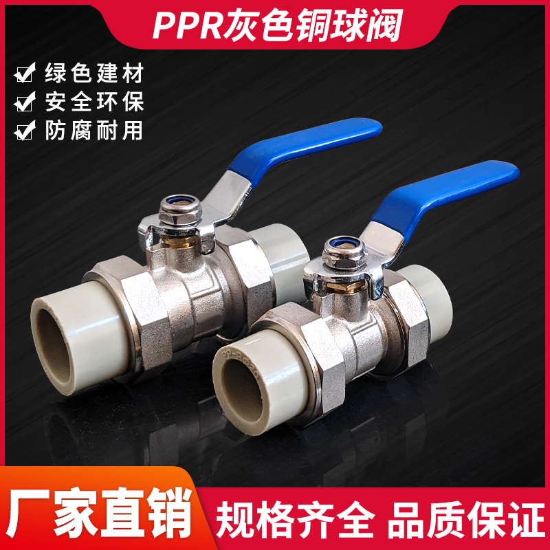 PPR自来水管铜球阀金属阀门202532热熔烫接4分6分1寸闸阀开关水阀