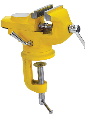 飞鹿工具50mm迷你台虎钳 家用DIY360度旋转桌虎钳 小台钳铸铁台钳