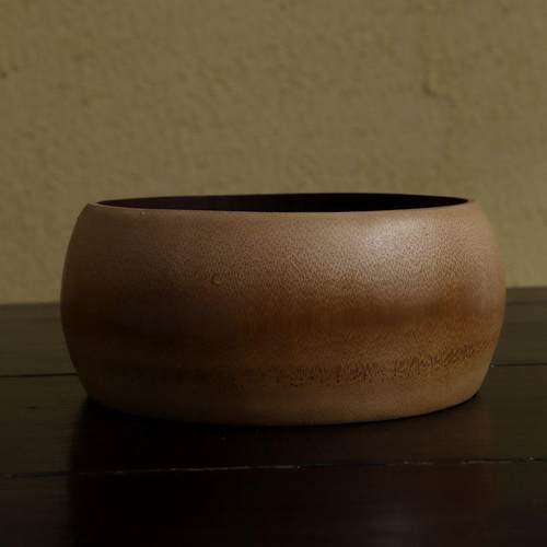 手工圆形竹制茶杯洗收纳果盘钵盂点心盘竹工艺品厂家