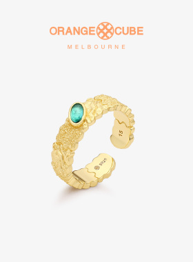 Orange Cube魔方拼图戒指小众设计指环轻奢高级感浪漫手饰礼物