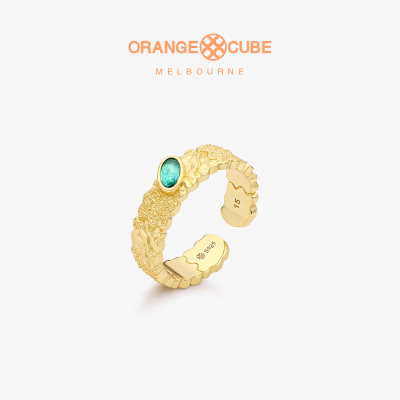 Orange Cube魔方拼图戒指设计感指环轻奢高级感手饰节日礼物