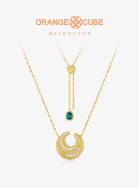 OrangeCube月半湾项链