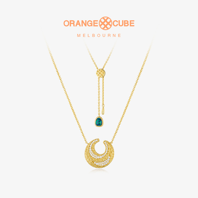 OrangeCube月半湾项链