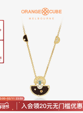 Orange Cube光芒项链颈链轻奢小众设计高级感锁骨链女友礼物