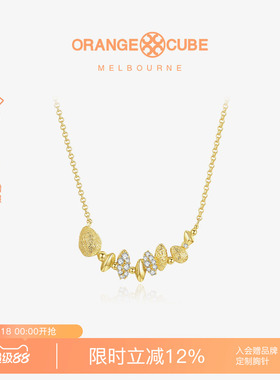 Orange Cube攒福项链女925银项链轻奢小众饰品锁骨链送女友礼物