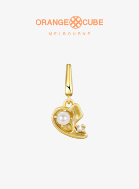 Orange Cube追随吊坠女款925银原创设计手链挂坠饰品送女友礼物