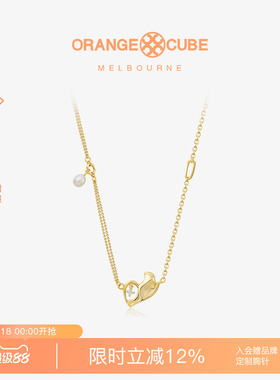 orangecube倾心项链925银原创