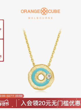 Orange Cube口哨糖项链轻奢小众设计高级感锁骨链首饰送女友礼物