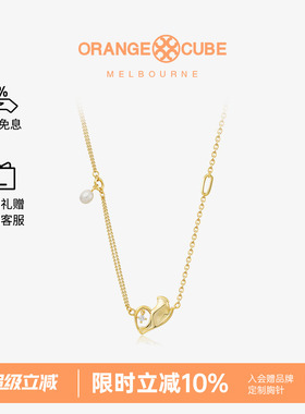orangecube倾心项链925银原创