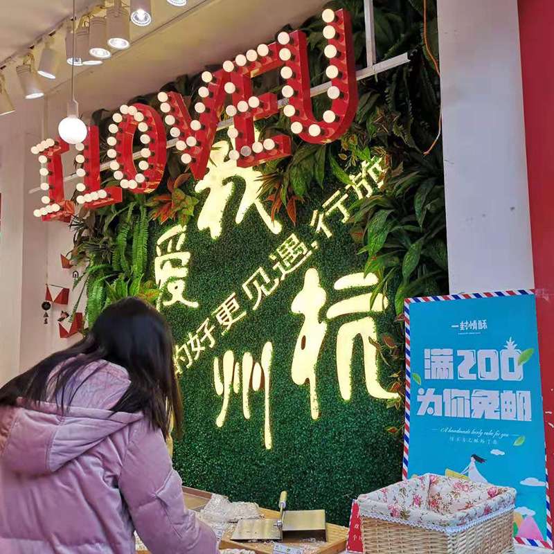 跨境专供户外仿真植物墙底草满天星草36寸露台阳台美化装饰绿植墙