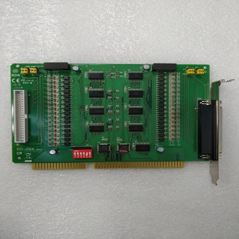 泓格 ISO-P64 Rev 20 64通道光隔离数字输入卡 原装拆机卡