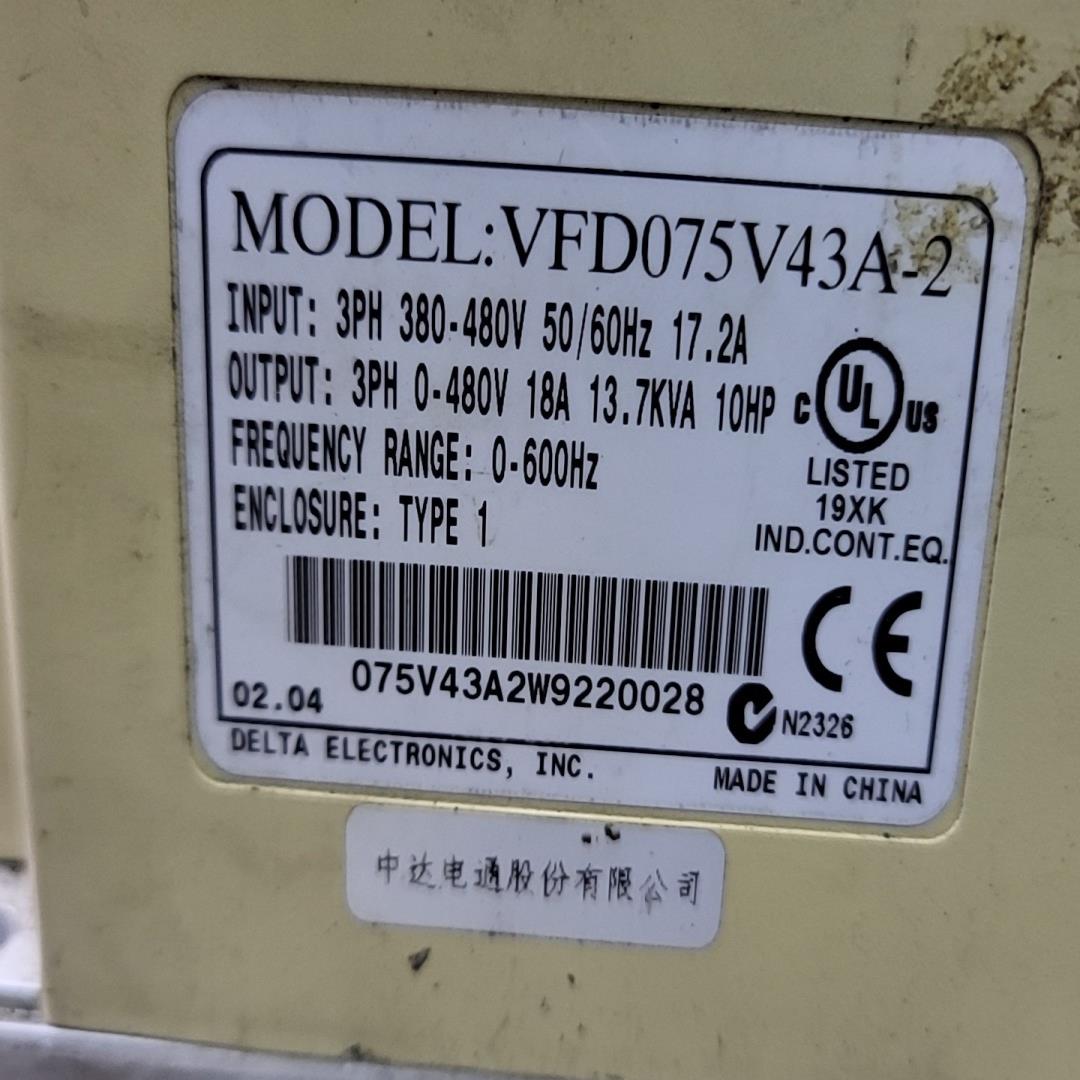 台达变频器VFD075V43A-2主板，测试包好发货（耶耶电子）