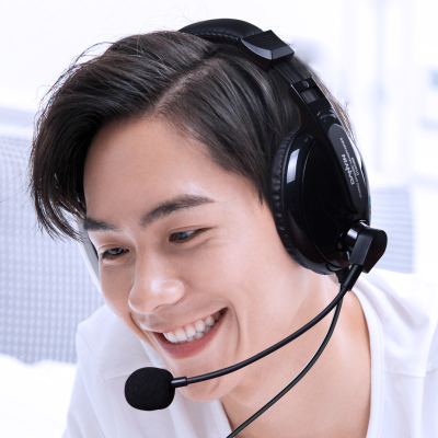 长麦全民K歌唱歌录音专用耳机头戴式 有线手机电脑通用大耳麦带麦