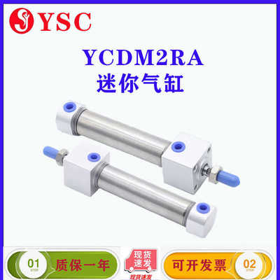 YSC迷你不锈钢气缸YCDM2RA25/32/40/50/63-25-50-75-100-125-300F