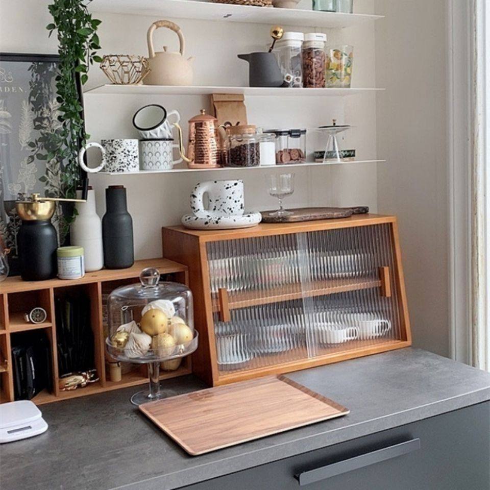 实木日式餐边柜简约酒柜家用茶水柜厨房碗柜储物柜置物柜北欧边柜,住宅家具,餐边柜,淘宝优惠券,粉丝福利购,淘宝优惠卷