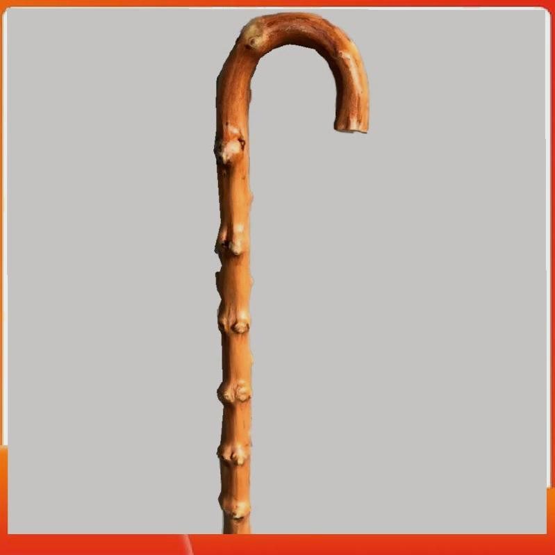 藤拐木制拐棍藤木防滑按摩手杖新款复古一体藤条实木老年老人拐杖