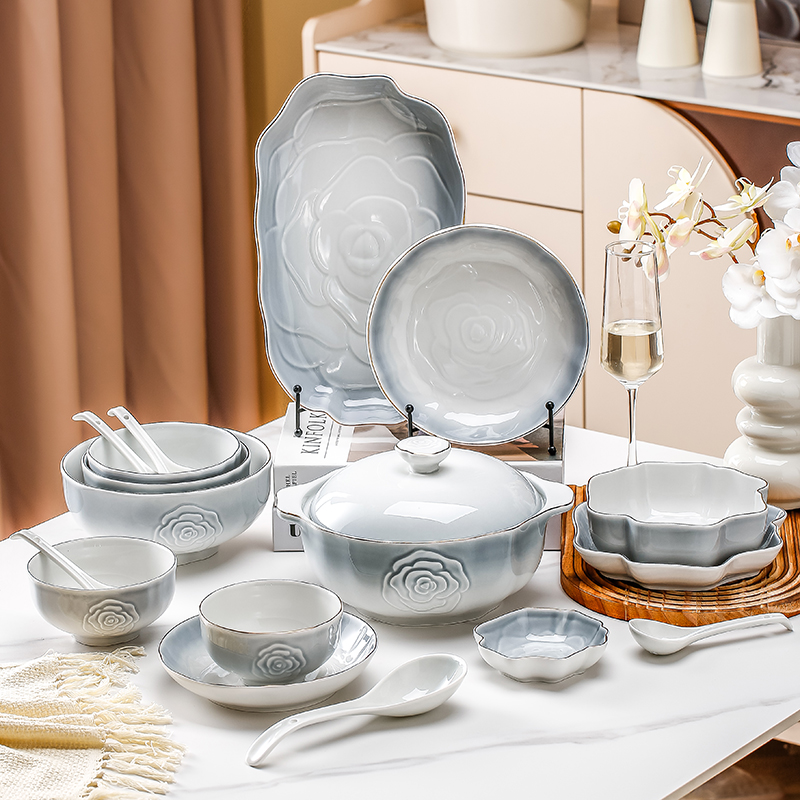 新流金岁月餐具浮雕系列