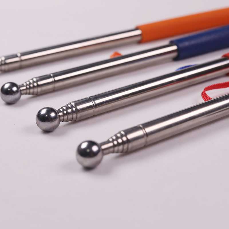 新款直销不锈钢1米(管径1cm) 伸缩教鞭教师/教练指挥棒 导游旗杆8