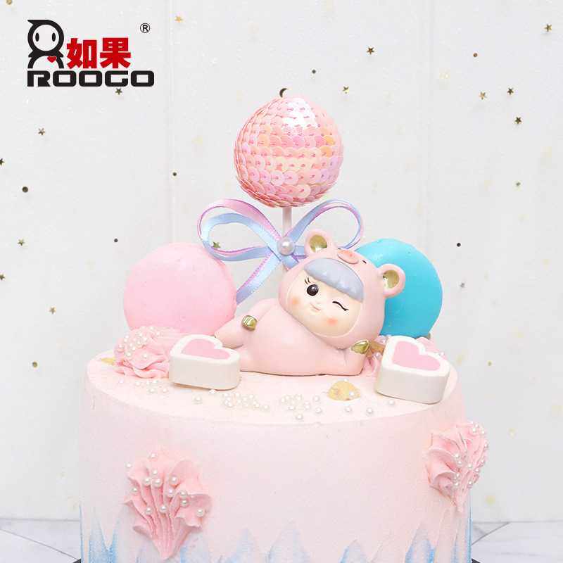 新款直销如果zakka小摆件 创意款少女心小鹿猪宝宝蛋糕车载车饰品,家居饰品,桌面摆件,淘宝优惠券,粉丝福利购,淘宝优惠卷