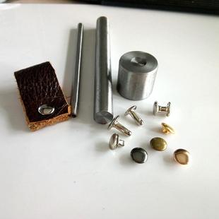 新款 工具 直销现货电镀子母撞钉配模具 diy双面撞钉皮具材料配安装
