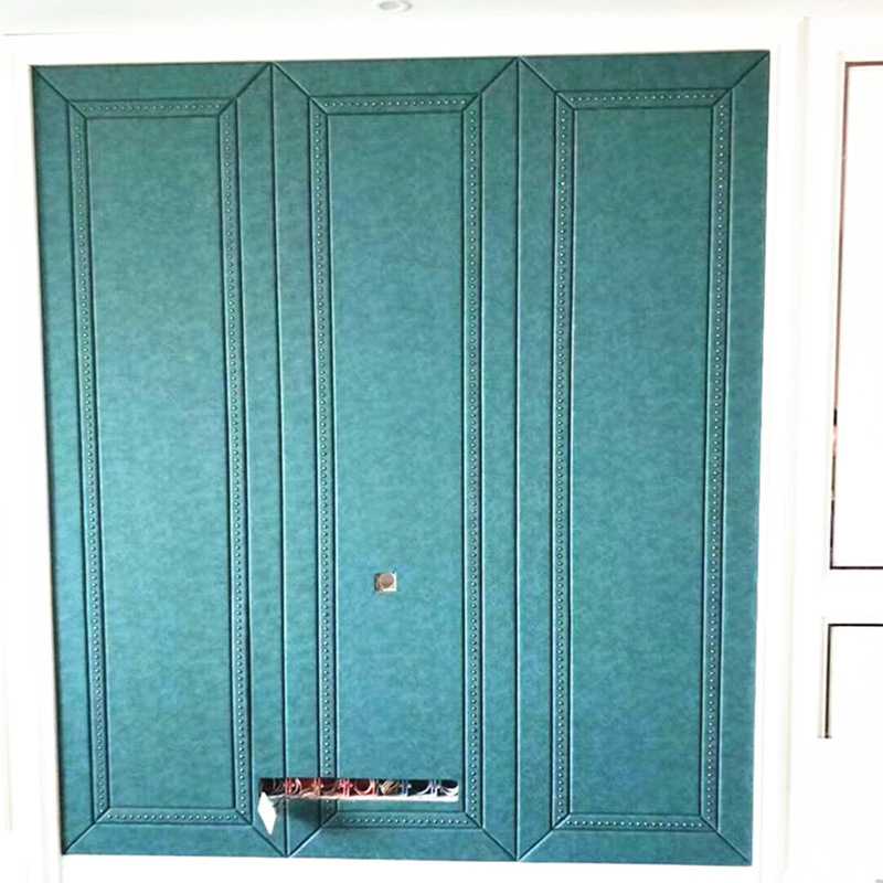 新款直销简约现代硬包铆钉背景墙床头客厅沙发电视装饰软包手工定