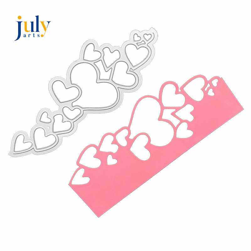 新款直销scrapbook DIY刀模碳钢蚀刻刀模儿童DIY压花刀模一串爱心,玩具/童车/益智/积木/模型,手工制作工具/彩纸/配件,淘宝优惠券,粉丝福利购,淘宝优惠卷