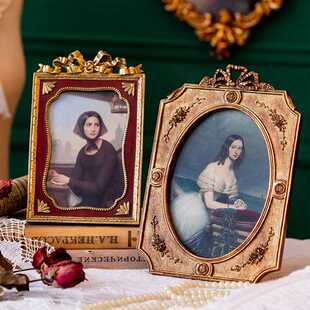 新款直销欧式树脂装饰画框复古雕花树脂长方形相框客厅壁挂画创意