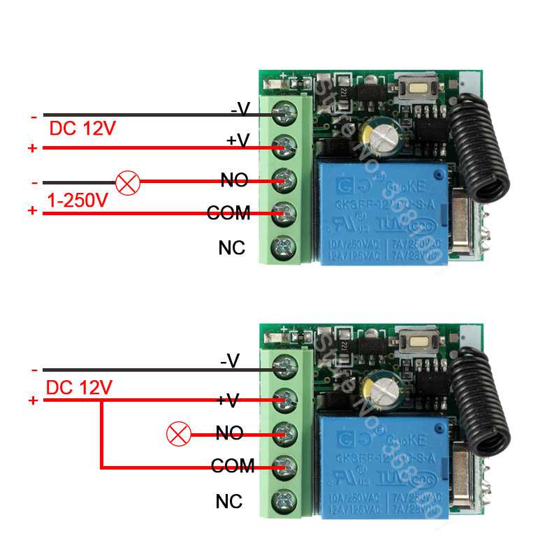 新款直销QIACHIP直流DC12V无线遥控开关单路10A继电器门禁控制板